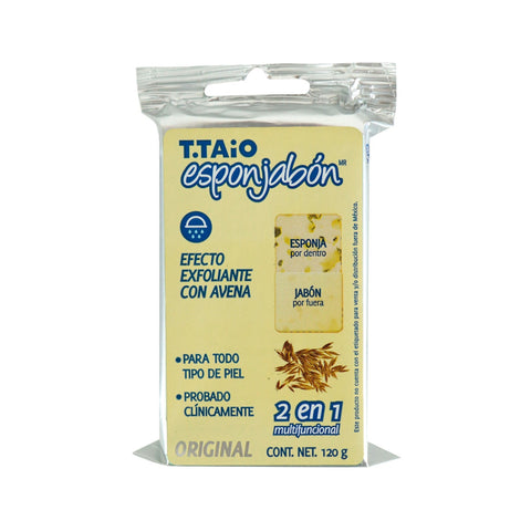 T.Taio Esponjabón Exfoliante con Avena 120g