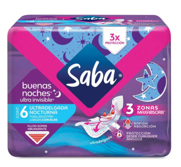 Toallas Femeninas Saba Buenas Noches